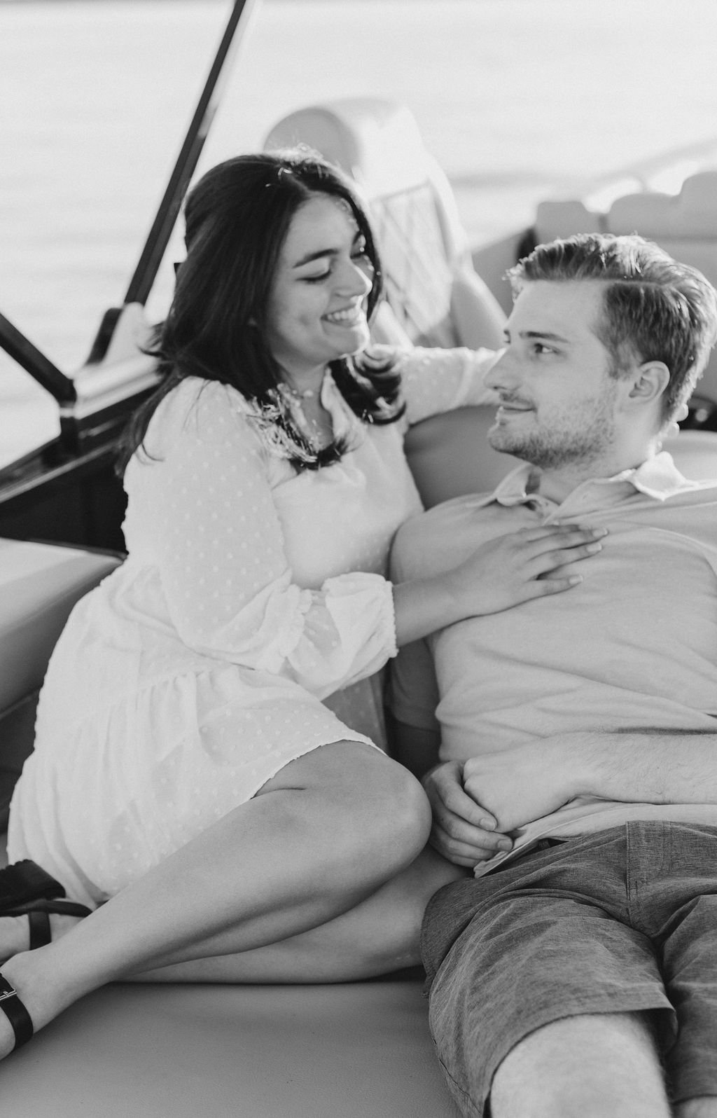 Dallas lakeside love story captured during engagement session